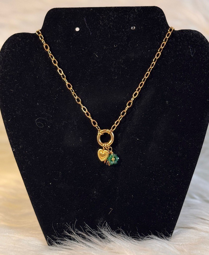 Collier Londres Fleur Verte
