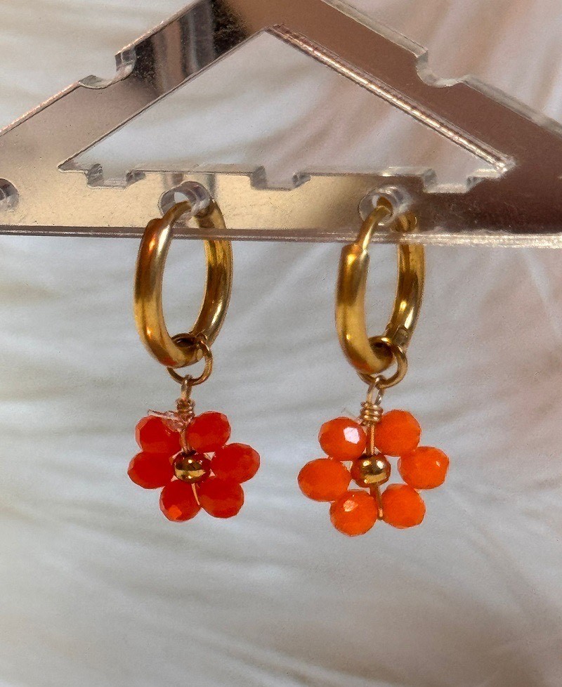 Boucles d'Oreilles Amsterdam Rouges Boucles d'Oreilles Amsterdam Rouges