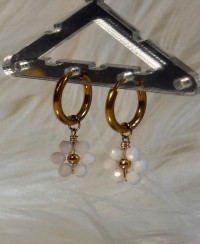 Boucles d'Oreilles Amsterdam Blanches