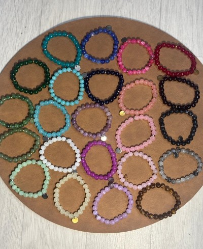 Bracelet Perles Vert Foncé