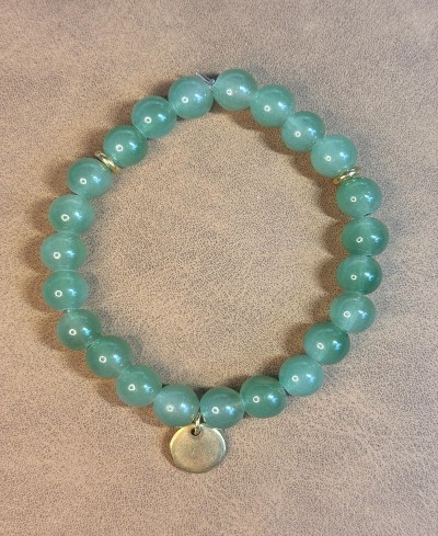 Bracelet Perles Vert Clair