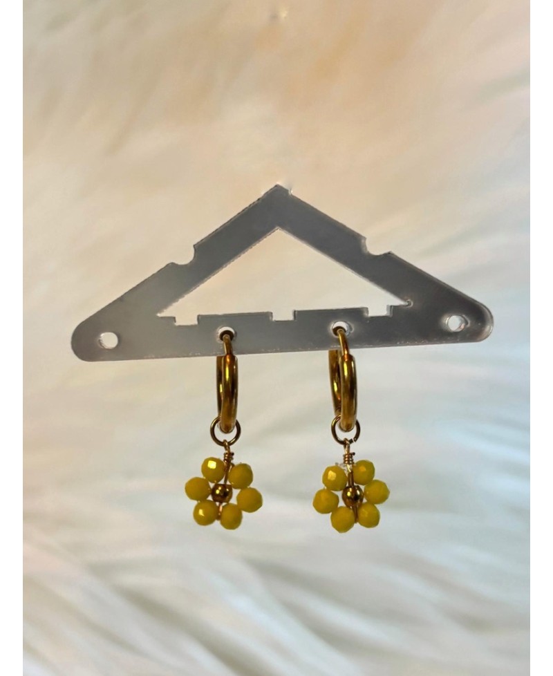 Boucles d'Oreilles Amsterdam Jaunes