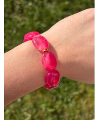 Bracelet Galets Rose