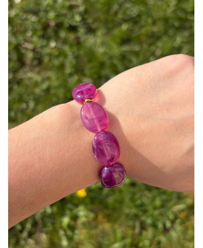 Bracelet Galets Parme