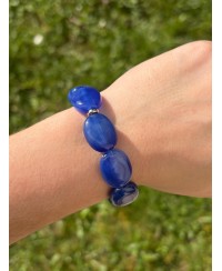 Bracelet Galets Bleu