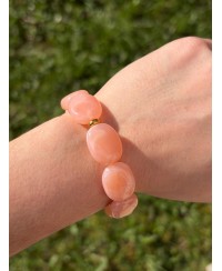 Bracelet Galets Rose Clair