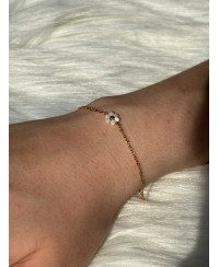 Bracelet avec Fleur Blanche