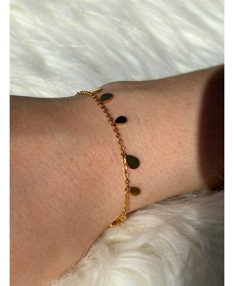 Bracelet avec Gouttes Dorées