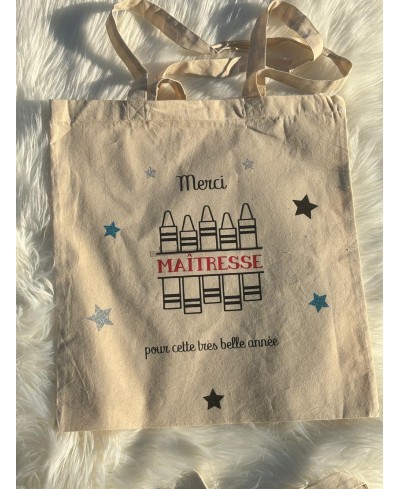 Tote bag Merci Maîtresse Grand Modèle