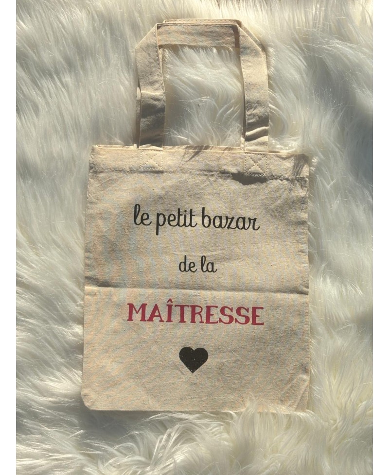 Tote bag Merci Maîtresse Petit Modèle