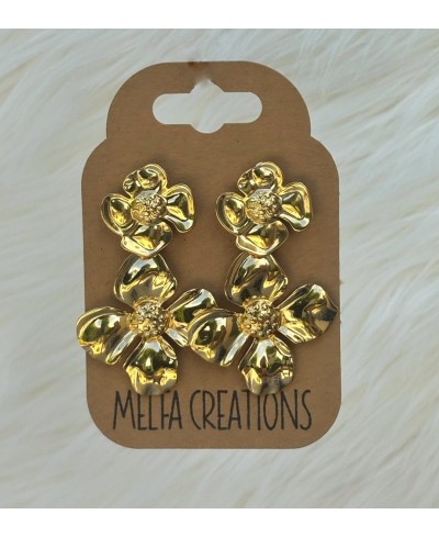 Boucles d'Oreilles Grosses Fleurs