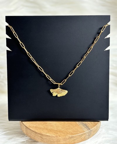 Collier Feuille de Ginko