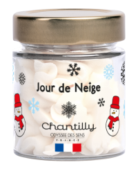 Bougie Chantilly Noël 80g Jour de Neige