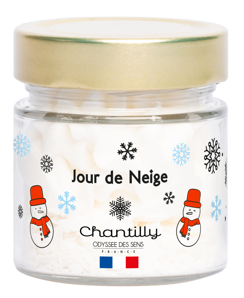 Bougie Chantilly Noel 150g Jour de Neige