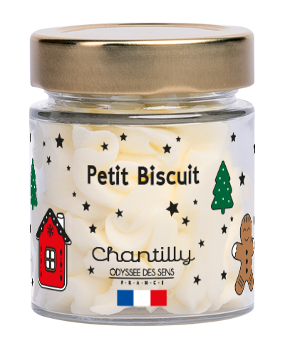 Bougie Chantilly Noël 80g Petit Biscuit