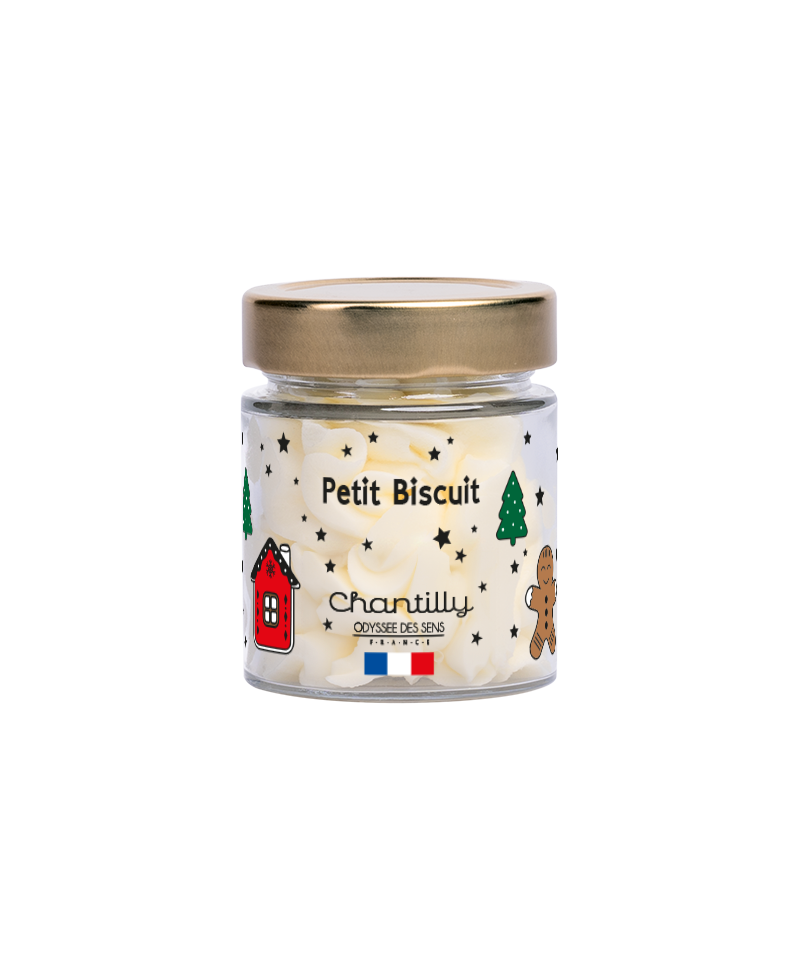 Bougie Chantilly Noël 80g Petit Biscuit