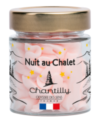 Bougie Chantilly Noël 80g Nuit au Chalet