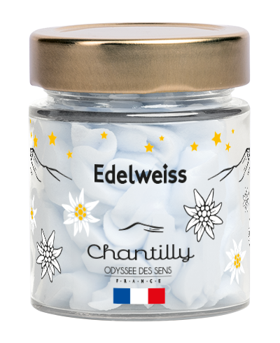 Bougie Chantilly Noël 80g Edelweiss