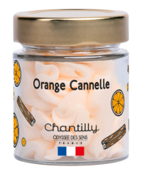 Bougie Chantilly Noël 80g Orange Cannelle