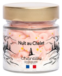 Bougie Chantilly Noel 150g Nuit au Chalet