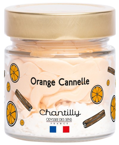 Bougie Chantilly Noel 150g Orange Cannelle