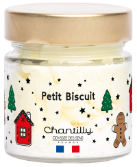 Bougie Chantilly Noel 150g Petit Biscuit